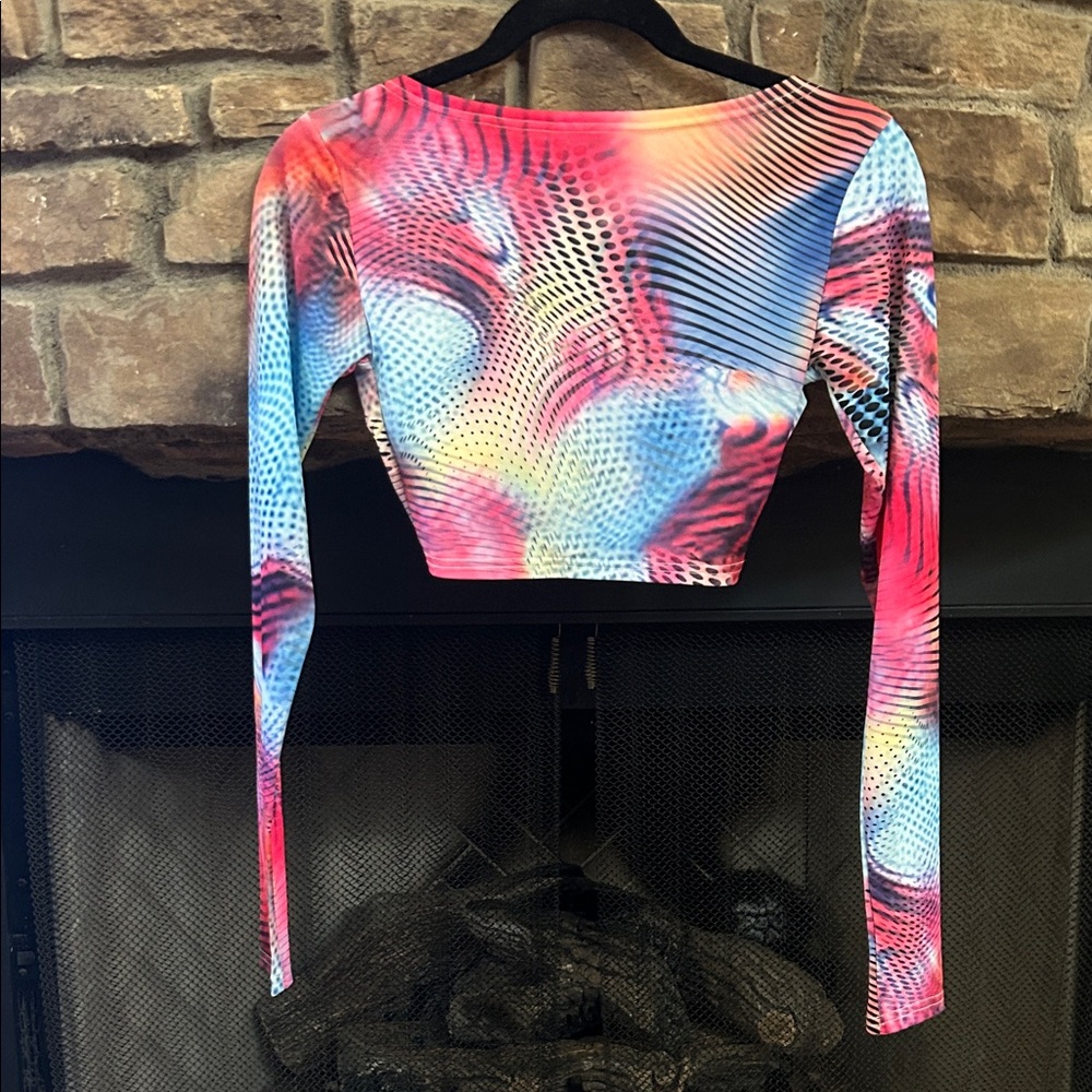 Colorful Long Sleeve Women's Top